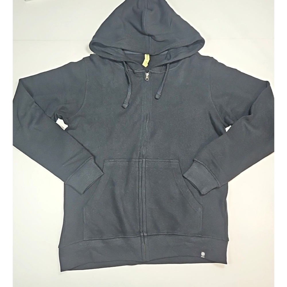 Econscious Mens Black Hemp Cotton Blend Full Zip Hoodie Size Medium NWOT